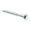 Prime-Line Hex Lag Screw 5/16in X 2-1/2in A307 Grade A Zinc Plated Steel 50PK 9055648